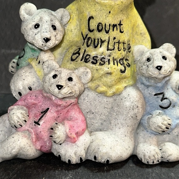 QUARRY CRITTERS ‘Count Your Blessings’ 2005 SECOND NATURE DESIGN Bear/cubs 45483 - Picture 5 of 7